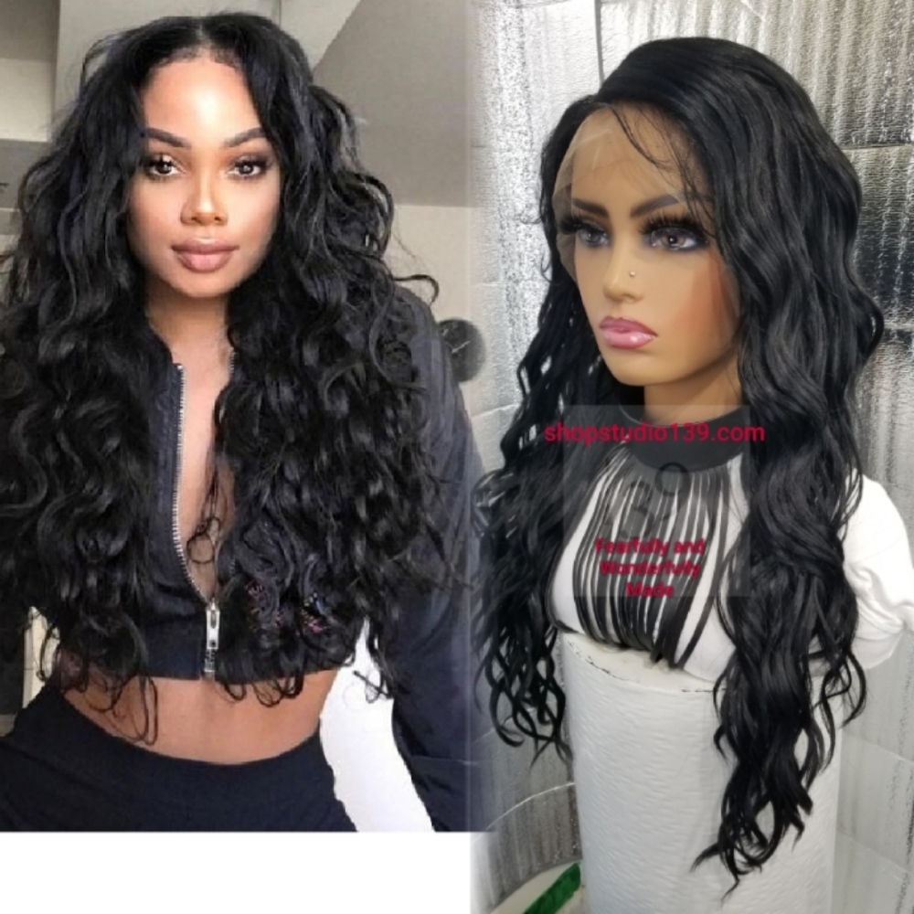 Beautiful wavy lace front wig